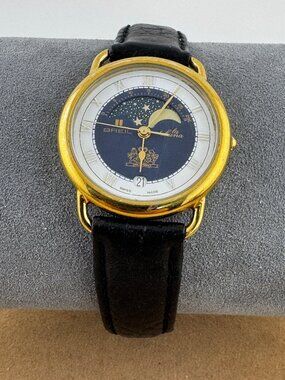 Vintage Rare 1990's Unisex Breil La Luna Moon Phase Swiss Made Watch